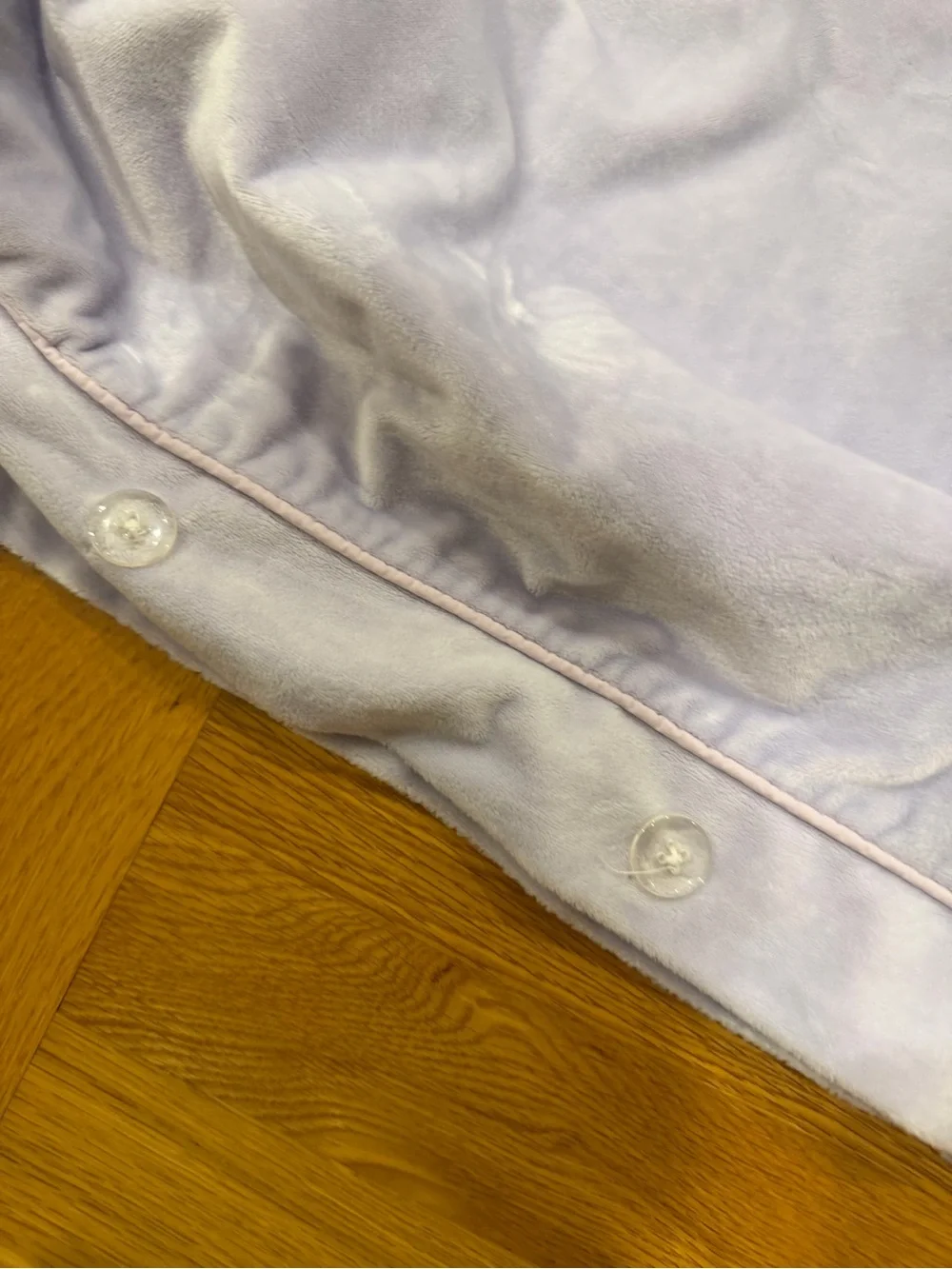 Pottery Barn Kids Luxe Chamois Duvet & Shams - Lavender